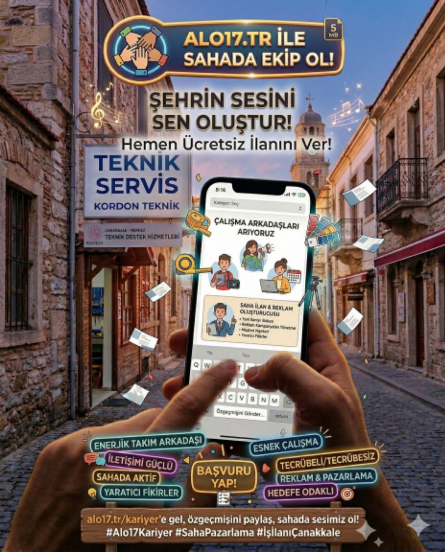 Sponsorlu ilan: Çanakkale'de Enerjik Takım Arkadaşları Arıyoruz!