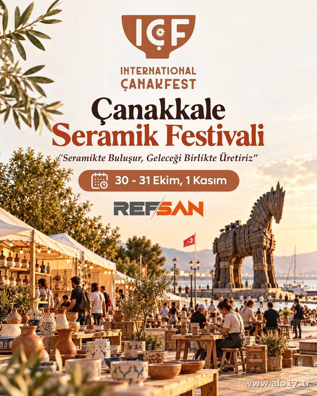 Seramiğin ruhu bu kez Çanakkale’de buluşuyor. 🏺✨