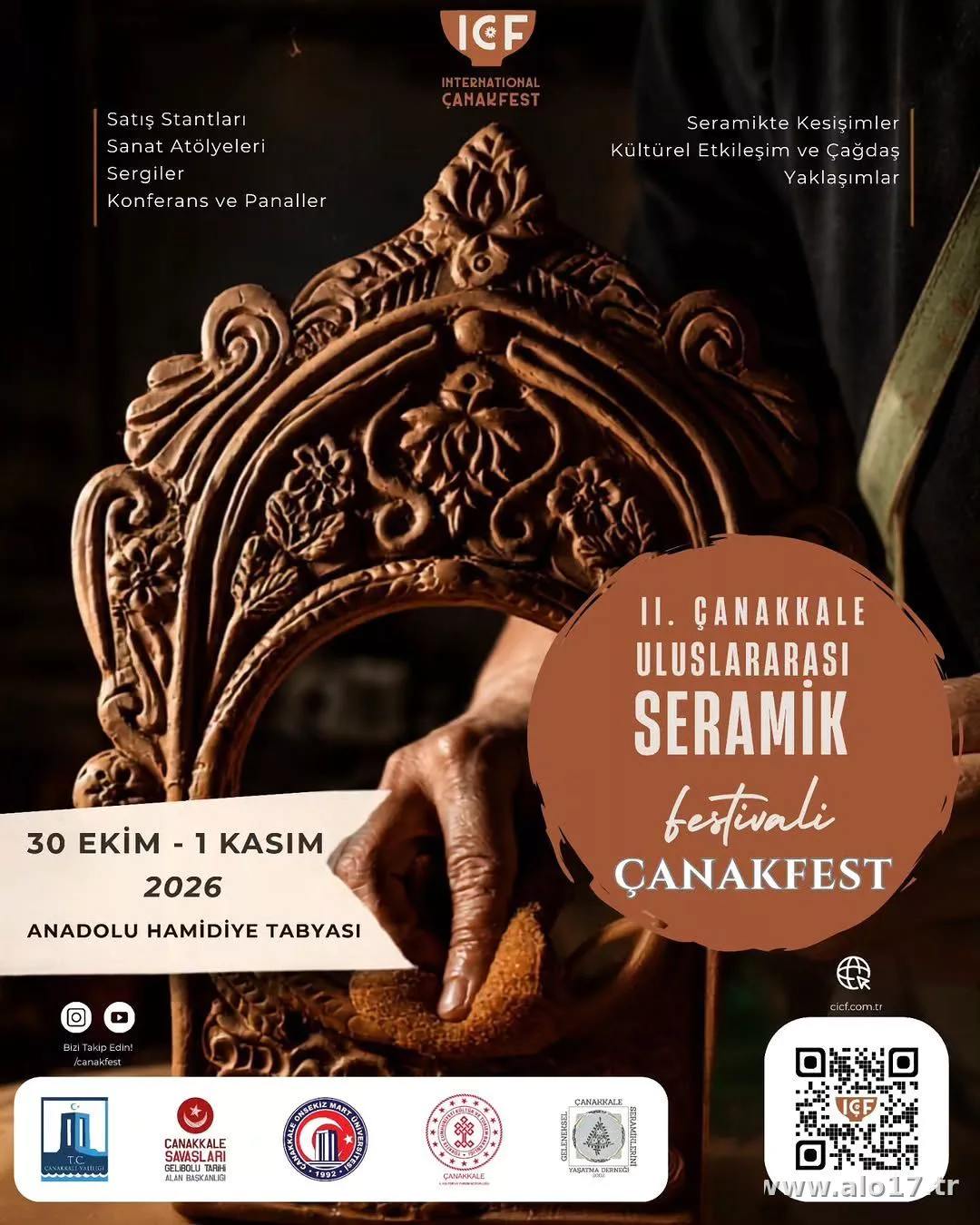 II. Çanakkale Uluslararası Seramik Festivali, 30 Ekim – 1 Kasım 2026 tarihleri arasında Anadolu H…